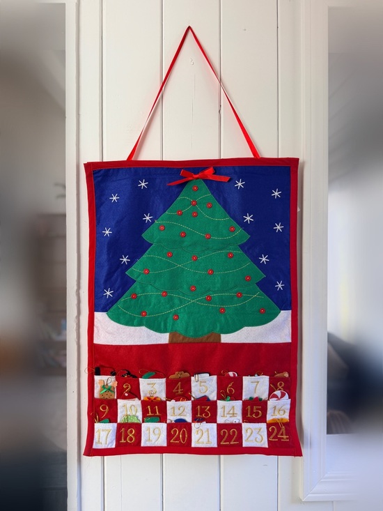 Other - Holiday Advent Calendar Wall Hanging with Green Tree - Unbranded